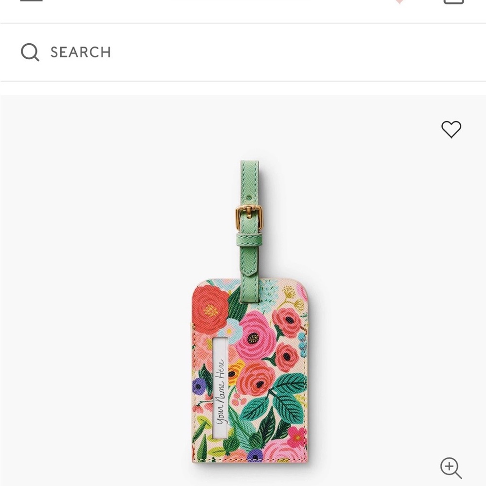 Rifle Paper Co. Floral Luggage Tag - Picture 3 of 3